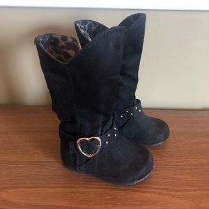 Black Toddler Tall Boots